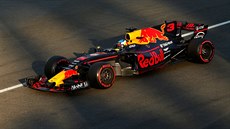 Daniel Ricciardo z Red Bullu si v Baku dojel pro  triumf v závodě formule 1.