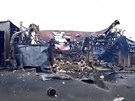 Video záchraná ukazuje zkázu po poáru v Plané na Tachovsku