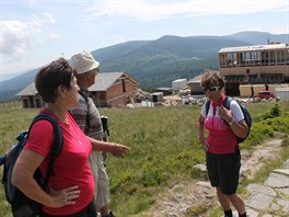 Stavba Petrovky v Krkonoch pokrauje (28.6.2017).