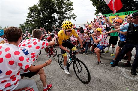 Chris Froome bhem devt etapy Tour de France.