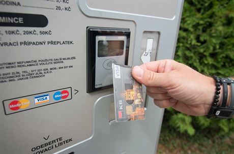 Parkovací automat ve Zlín.