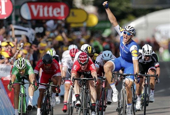 Marcel Kittel slaví vítzství na Tour de France, archivní foto