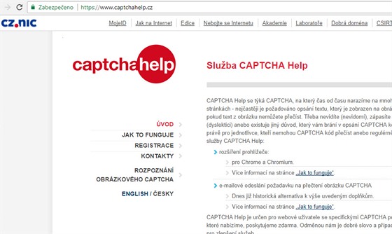 CAPTCHAHelp.cz