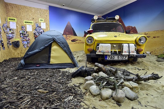Muzeum žlutých trabantů cestovatele Dana Přibáně bylo slavnostně otevřeno 1....