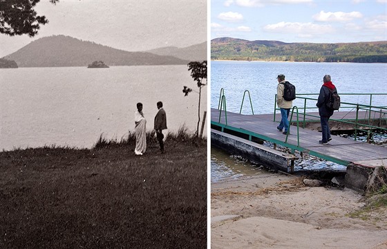 Máchovo jezero na zaátku 20. století a v souasnosti