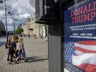 Varava se chystá na první veejné vystoupení Donalda Trumpa na evropské pd...