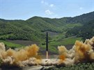 Test severokorejské mezikontinentální stely Hwasong-14 (4. ervence 2017)