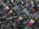 Pehlídka venezuelských ozbrojených sloek v Caracasu (5. ervence 2017)