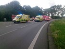 P�i sr�ce dvou automobil� na Hodon�nsku zem�eli v ned�li odpoledne �ty�i lid�....