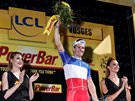 Francouz Arnaud Démare slaví premiérové vítzství na Tour.