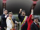 Venezuelský prezident Nicolas Maduro na vojenské pehlídce pipomínající den...