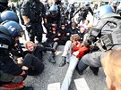 Summit G20 v Hamburku provází protesty (7. ervence 2017)