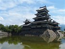 Hrad v Matsumoto s typickou architekturou japonských hrad