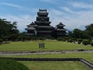 Hrad v Matsumoto s typickou architekturou japonských hrad