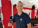 Bývalý závodník Jens Voigt momentáln komentuje Tour de France pro spolenost...