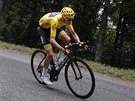 Chris Froome bhem deváté etapy Tour de France.