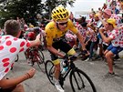 Chris Froome bhem deváté etapy Tour de France.