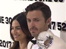 Casey Affleck a Floriana Lima s cenou na 52. roníku KVIFF (2017)