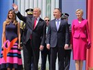 Americký a polský prezidentský pár na námstí Krasiských ve Varav (6.7.2017)