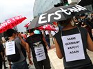 Sobotní protesty v ulicích Hamburku, kde se dva dny konal summit dvaceti...