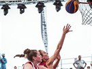 Semifinále MS do 18 let v basketbalu 3x3: eská basketbalistka Albta Levínská...