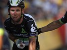 Mark Cavendish v cíli tvrté etapy Tour de France