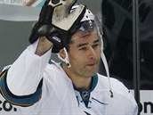 Patrick Marleau zdrav divky jako prvn hvzda veera v zpase mezi San Jose a...