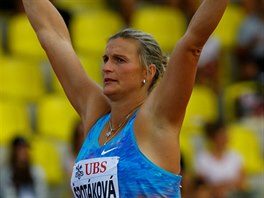 Otpaka Barbora potkov bhem mtinku Diamantov ligy v Lausanne.