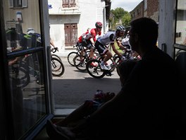 Roy Curvers a Marcel Sieberg bhem sedm etapy Tour de France