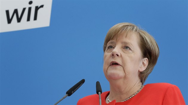 Angela Merkelov v pondl pedstavila volebn program CDU/CSU (3. ervence 2017)