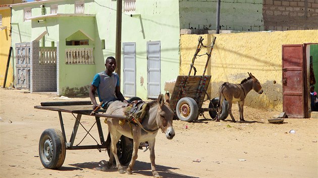 Na pedmst Nouakchottu. Kvidn tu jsou scnky, kter by na periferii milionov metropole leckdo neekal.