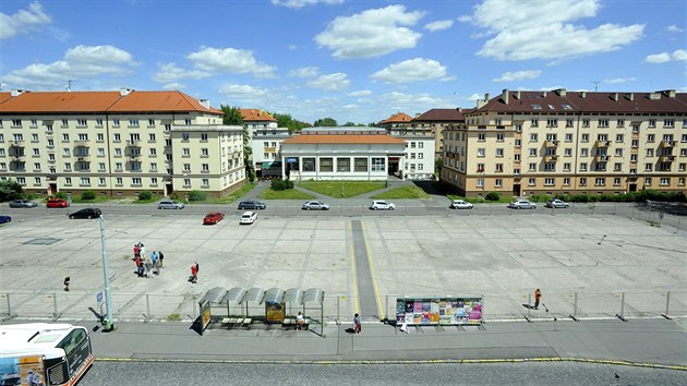 Sou�asná podoba nám�stí v �ásti Dukla v Pardubicích