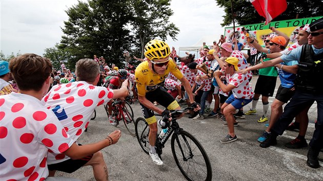 Chris Froome během deváté etapy Tour de France.
