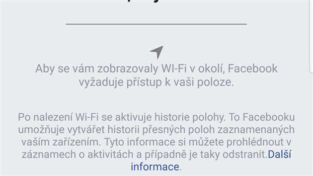 Funkce Najt Wi-Fi na Facebooku