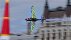 Petr Kopfstein bhem závodu Red Bull Air Race v Maarsku.