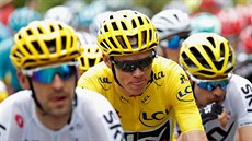 Brit Chris Froome znovu ve lutém dresu pro lídra Tour de France.