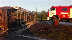 Pi nehod autobusu v ruském Tatarstánu v noci na nedli zemelo 13 lidí a 15...