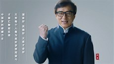 Jackie Chan vystupuje v propagandistickém videu