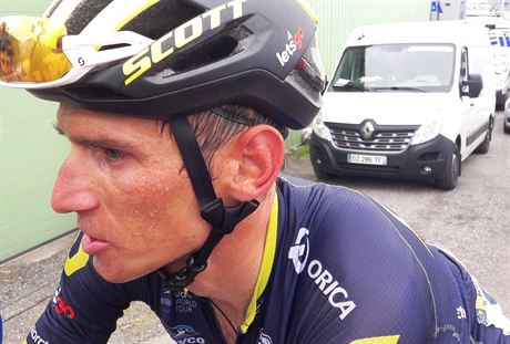 Roman Kreuziger v cli dvanct etapy Tour de France.
