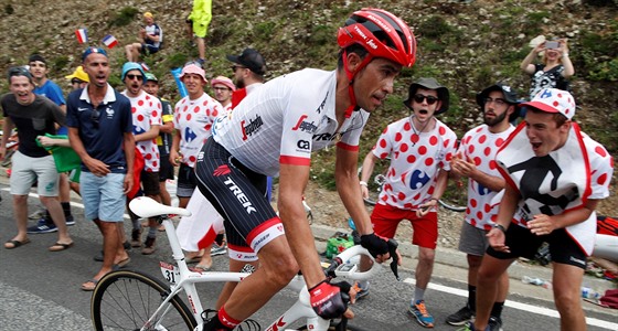 Alberto Contador bhem dvanct etapy Tour de France.