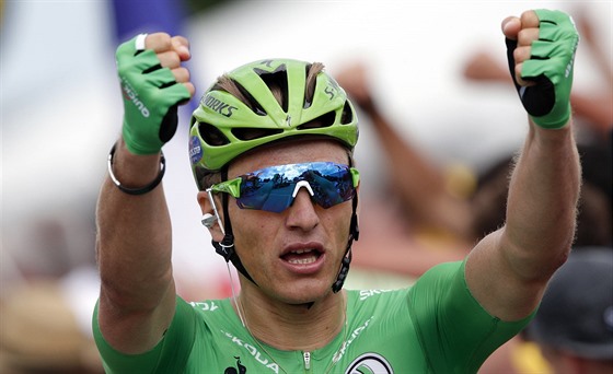 Marcel Kittel po triumfu v desáté etap Tour de France.