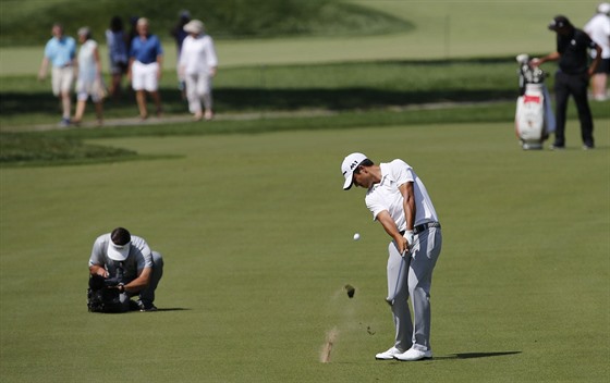Americký golfista Xander Schauffele na turnaji Greenbrier Classic v Západní...