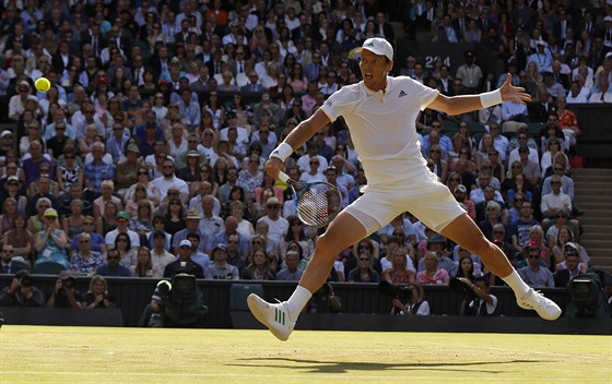 Tomá Berdych a jeho boj v semifinále Wimbledonu.