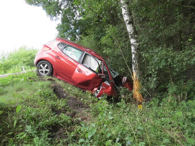 Seniorka narazila s vozem Hyundai i20 do stromu. Nkolik hodin po nehod...