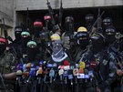 Palestinci protestují proti instalaci kovových detektor na Chrámové hoe (19....