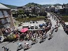 Momentka z patnácté etapy Tour de France.