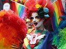 Londýnský festival Pride na podporu LGBT+ komunity (8. ervence 2017)