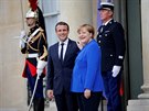 Angela Merkelová a Emmanuel Macron  (13. ervence 2017)
