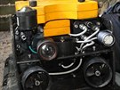 Zachr�n�n� robot, kter� byl od z��� 2016 uv�zn�n� v hlubin�ch Hranick�...