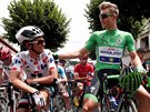 Marcel Kittel (vpravo) s Warren Barguilem na startu tinácté etapy Tour de...